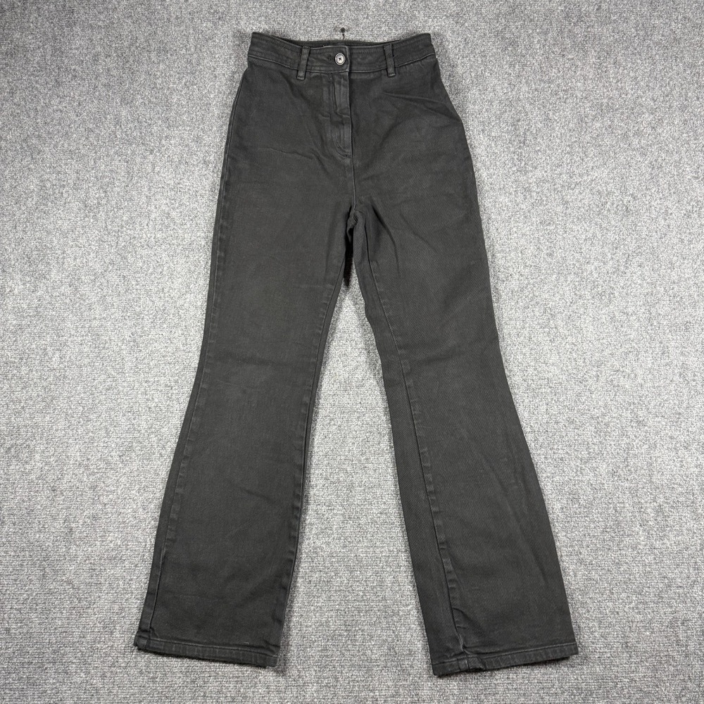 Aritzia Wilfred Black High Rise Flare Bootcut Pants Stretch Casual Twill Size 0